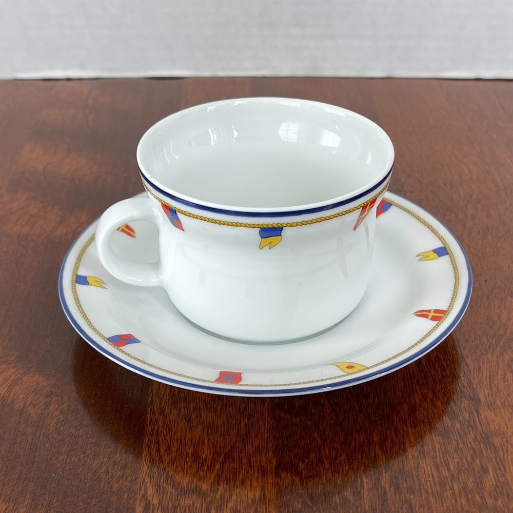 Richard Ginori CLIPPER ARMONIA 2-3/8" Flat Cup and Saucer Set